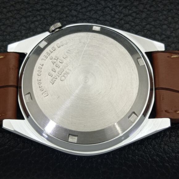 Vintage 1978 Seiko FCB Automatic Mens Silver Watch W/daydate & FCB accents - Picture 8 of 9